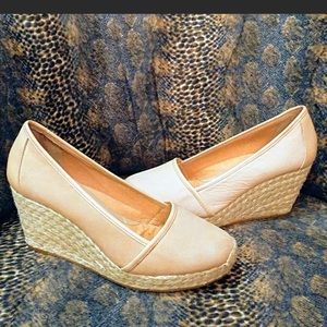 Nature Tan  soft leather Espadrilles